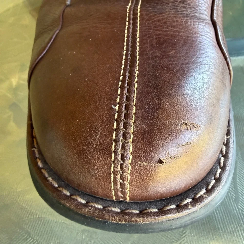 Johnston & Murphy Mens 14M Brown Shuler Bicycle Leather Lace Up Oxfords